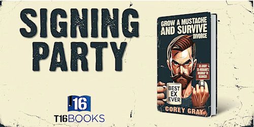 celebration-19390_256 Signing Party for Grow a Mustache and Survive by author Corey Gray. Tactical 16 Publishing. Military Publishing & Veteran Publishing.